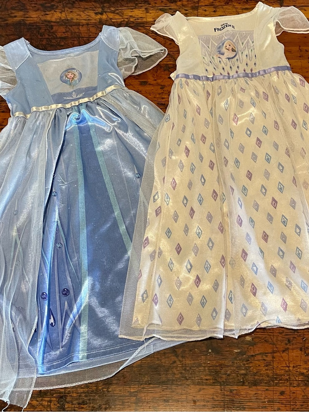 Disney Elsa Sister Dress Duo - Light Blue & White